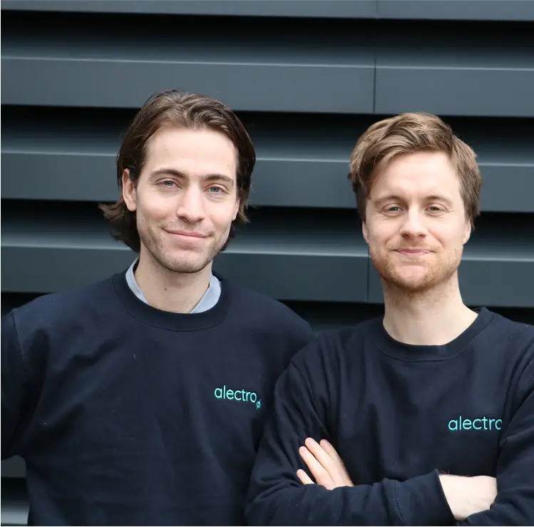 Tim Geller and Bertie IP, co-founders of Alectro, who started the company to help businesses improve sustainability