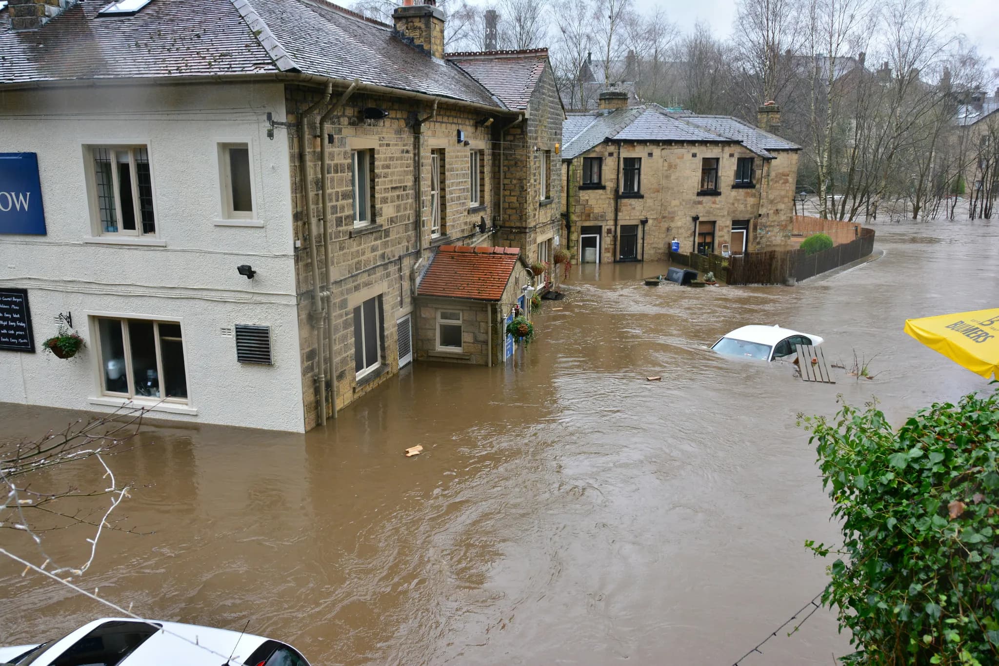 Local natural disasters like floods and wildfires are on the rise. Above, a picture taken by Chris Gallagher of the Bingley Floods on Boxing Day in 2015 illustrates this.