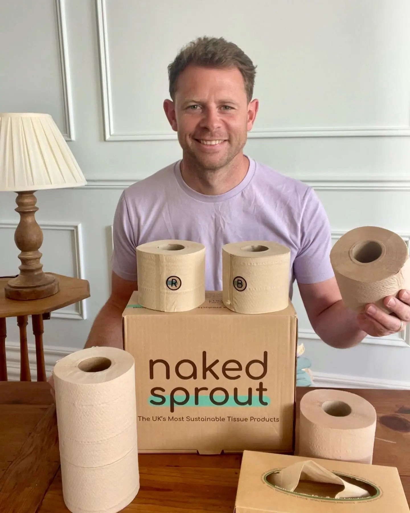 Tom founded Naked Sprout to change the status quo of the tissue industry, moving away from fossil fuels and getting rid of unnecessary chemicals.