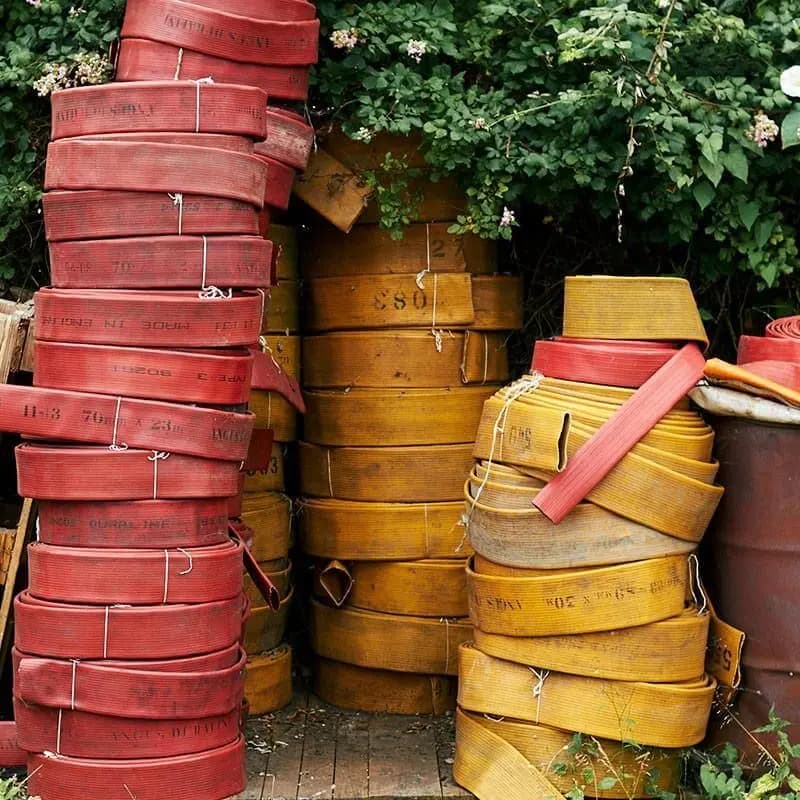 Elvis & Kresse help transform hoses that were supposed to end up in landfills to give them a chance to help firefighters and their families.