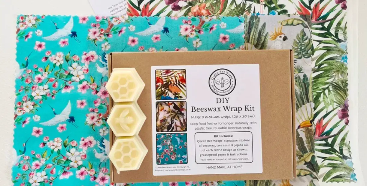 Queen Bee Wraps DIY Wrap Kit allows customers to try making the wraps themselves at home.