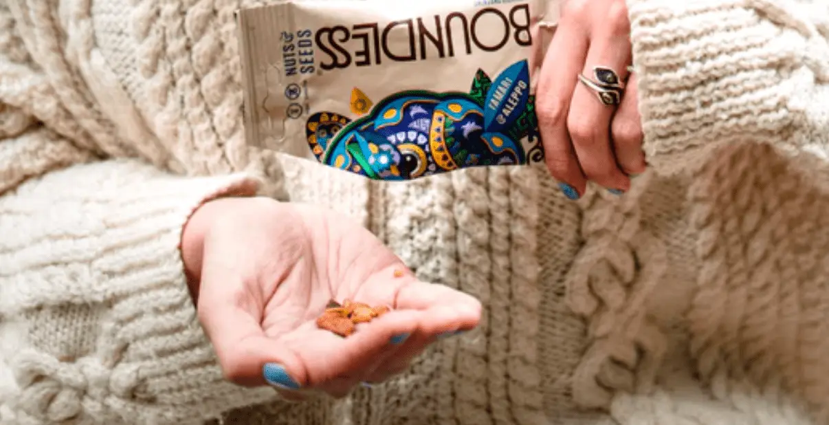 The Boundless snacks come in 100% recyclable packaging.