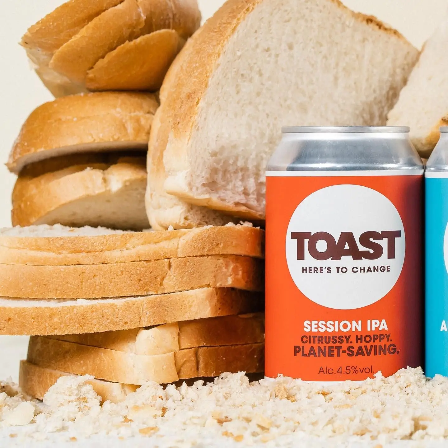 By using surplus bread to replace barley, Toast uses less land, water and energy, and avoids carbon emissions.